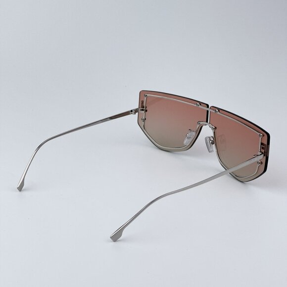 Fendi FE40096U 16T FENDI FIRST CRYSTAL BRAND NEW Sunglasses Palladium Unisex - Picture 7 of 12